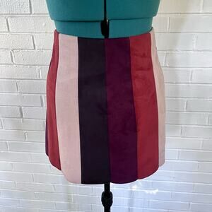Vintage Y2K Forever 21 color block mini skirt
